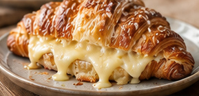 Cheese Croissant & Coffee — Illustrative image